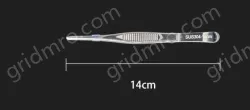 Stainless steel tweezers Straight round head (304 models) 14cm
