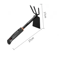 Dual-purpose nail rake hoe