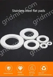 Gasket metal round flat gasket washer with hole five gold washer meson fastening washer