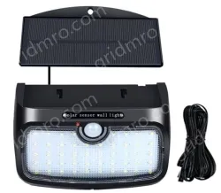 Detachable solar LED wall light lamp detachable body